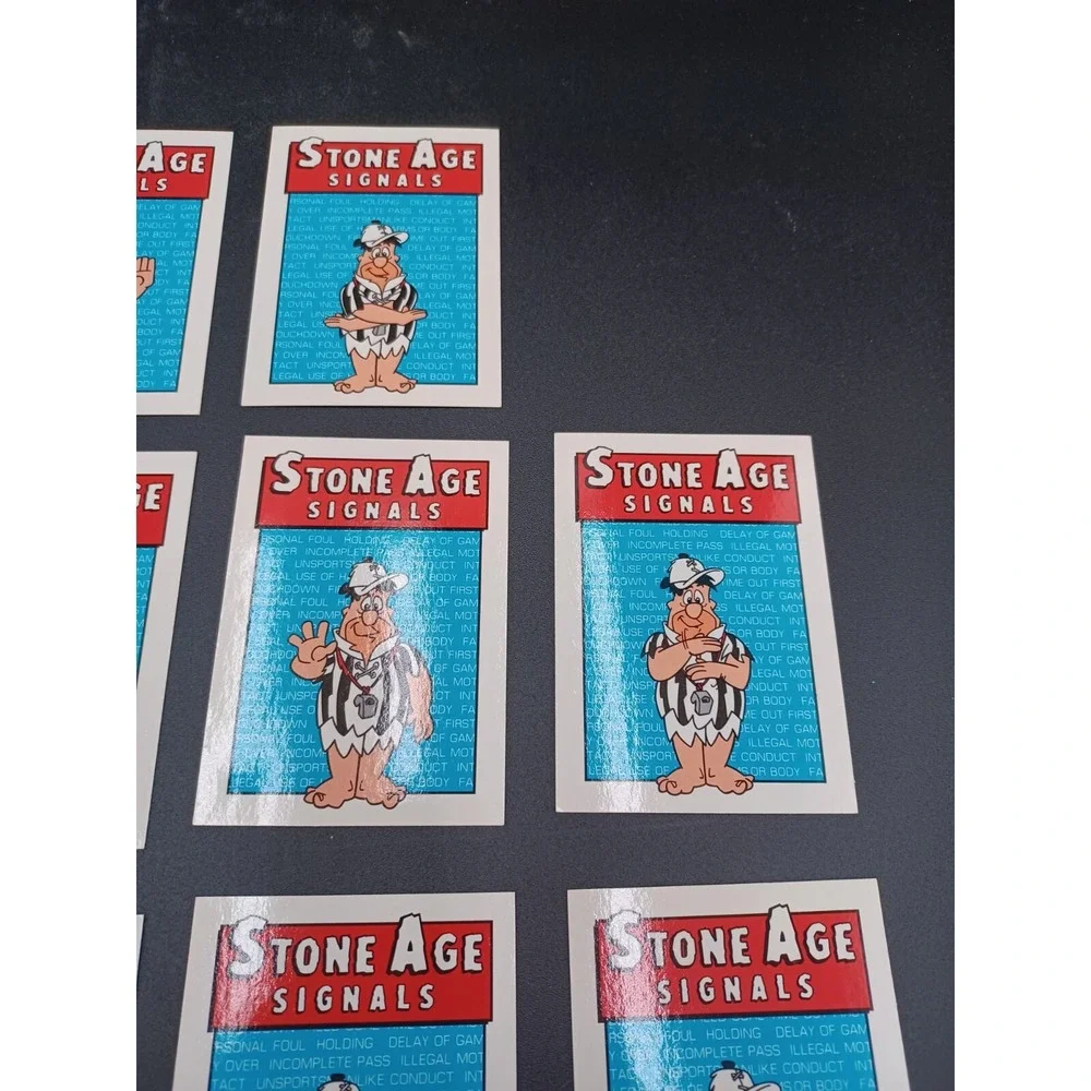 1993 Cardz Flintstones NFL Stone Age Signals Replacement Cards **read